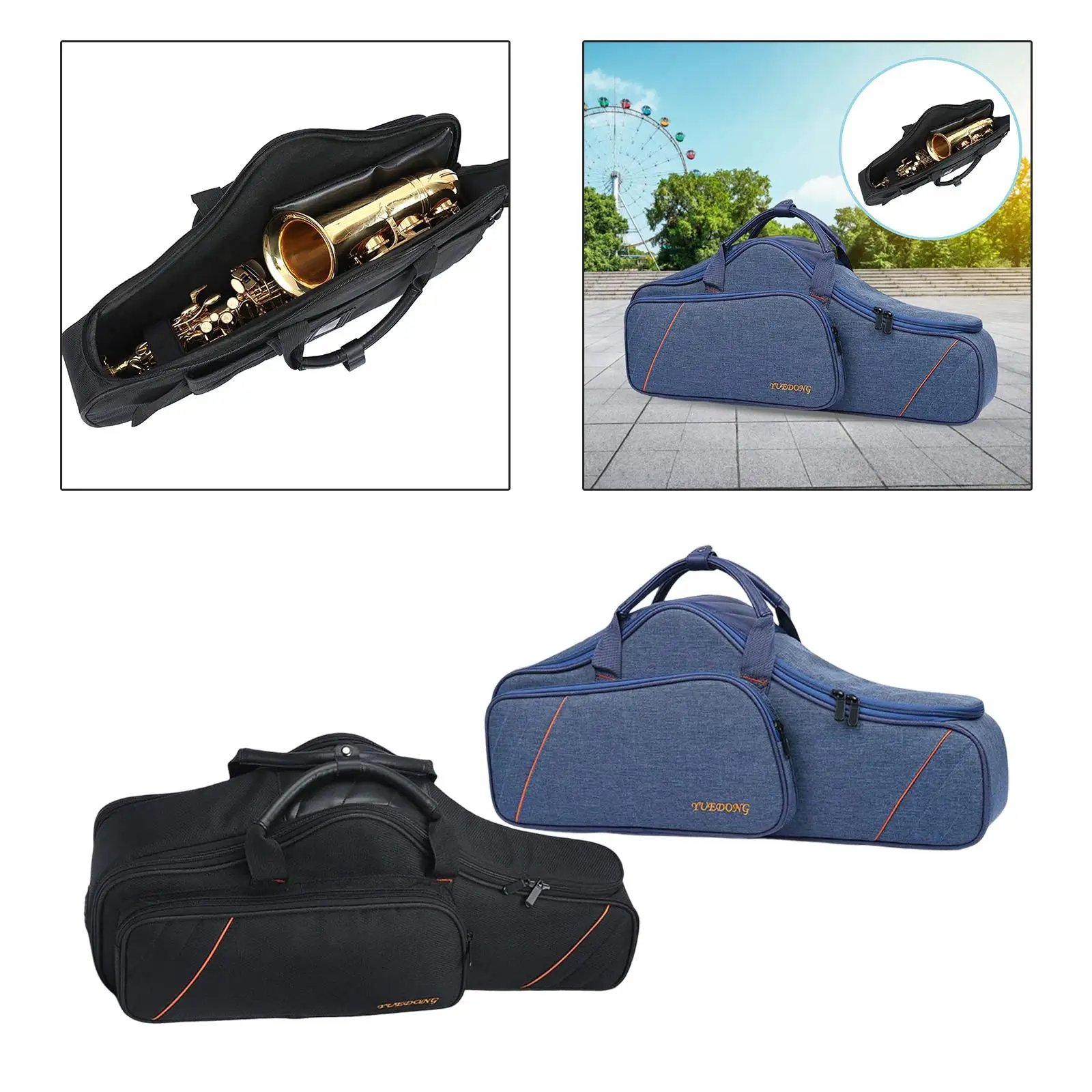 Saxophones Storage Bag Music Thicken Case with Handle Water Resistant Travel