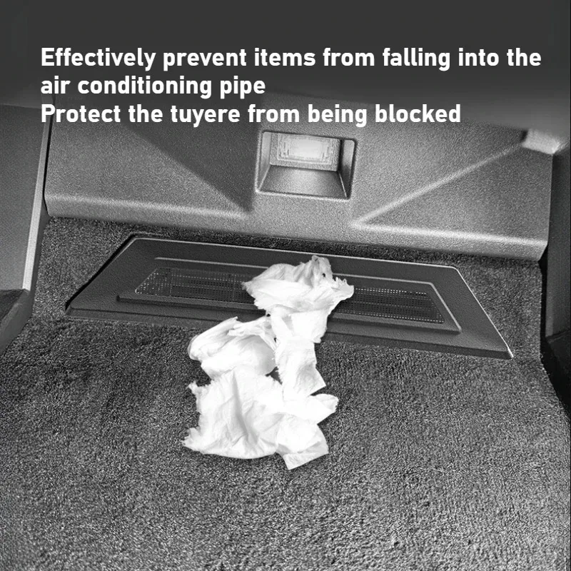 ل تسلا Cybertruck 2024 ABS مكيف الهواء تحت المقعد منفذ صافي قذيفة اكسسوارات السيارات تحت مقعد تنفيس الهواء الغطاء الواقي