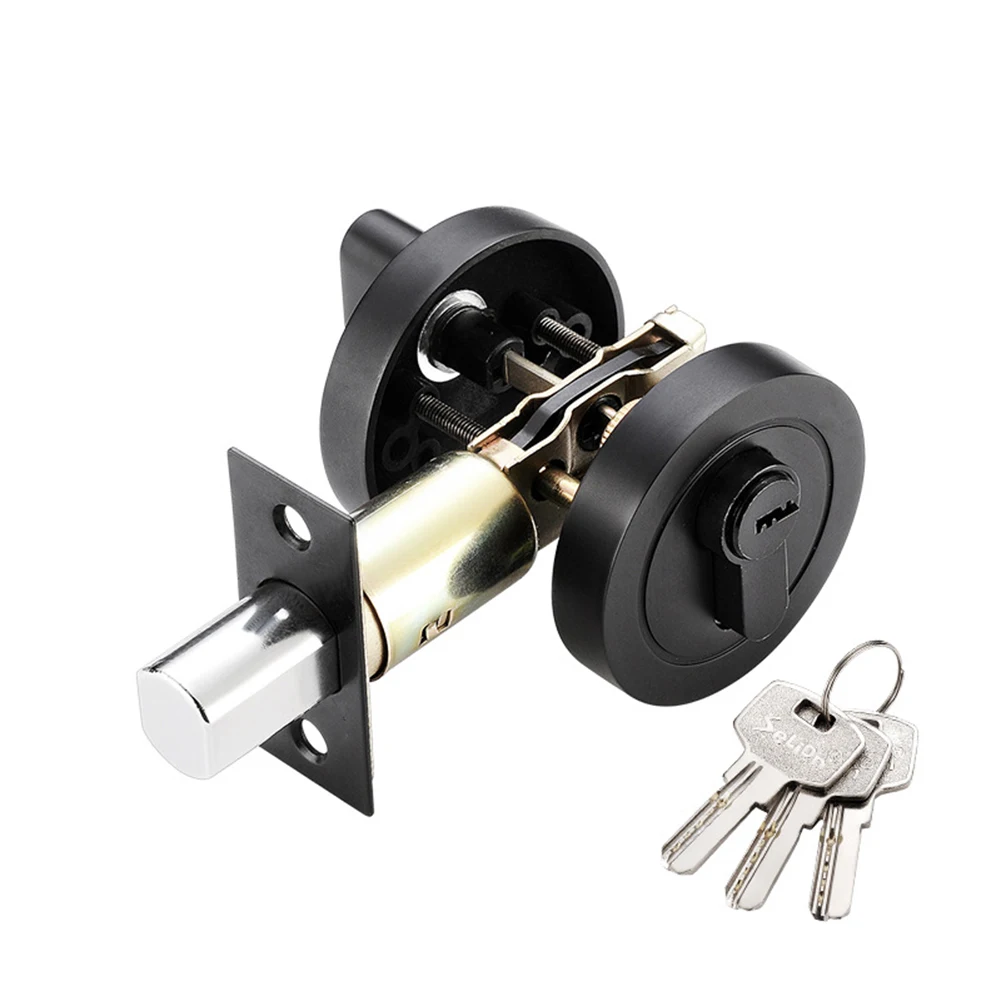 Copper Material Door Lock Front Door Lock Simple Installation Stainless Steel Compact Design Door Lock Keyed Lock