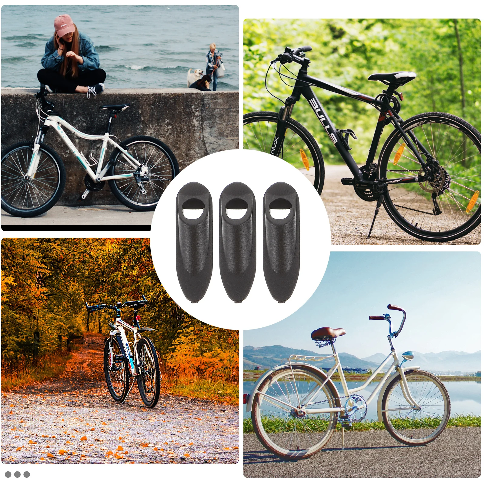 

20pcs Bike Frame Cable Clamping Holder Straight-Through Single Hole Stiff Durable Wire Tube Fixing Clip For Mountain Bicycle