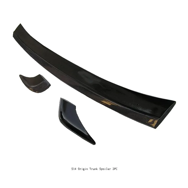 

S14 Origin Trunk Spoiler 3PC pressure tail, no punching, easy to install carbon fiber material