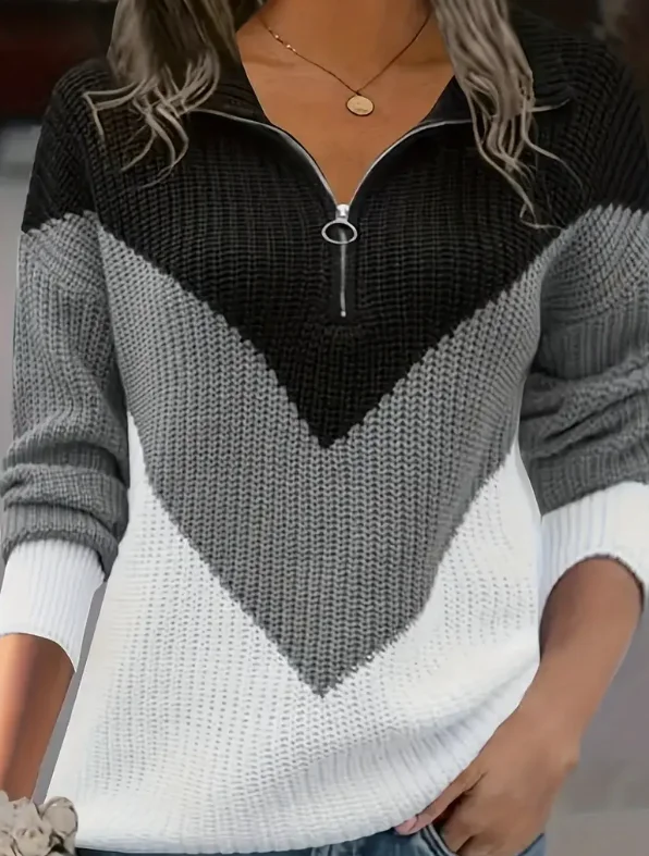 

Женский полосатый свитер с круглым вырезом LUNE, удобный топ с длинными рукавами, модная повседневная одежда на каждый сезон