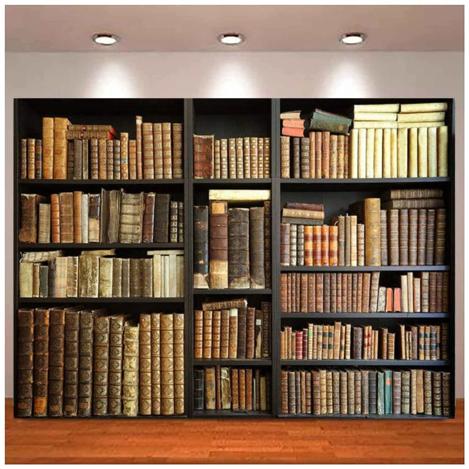 Bookshelf Bookcase Office Photo Background Vintage Library Decoration Photography Backdrop Videos Photo Shoot Studio Prop Banner