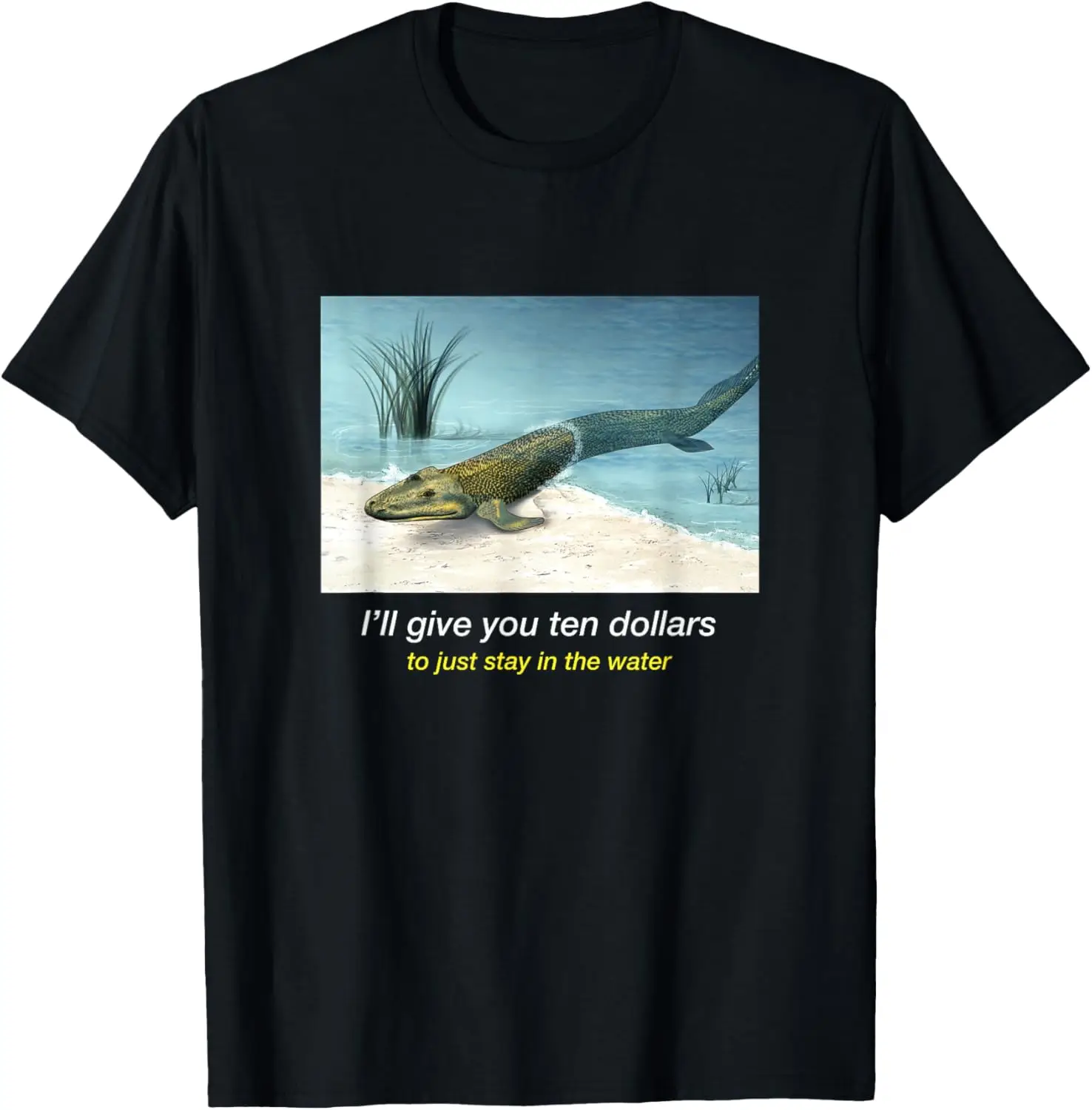 

evolution fish meme ironic sarcastic parody funny joke dumb T-Shirt