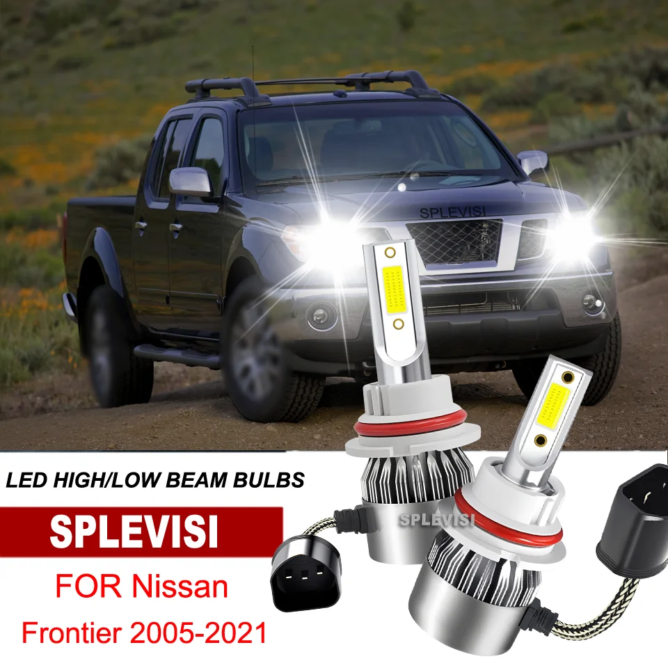 

9007 HB5 LED Headlight High/Low Beam Bulb IP67 Waterproof For Nissan Frontier 2005-2021 2007 2008 2009 2010 2011 2012 2013 2014