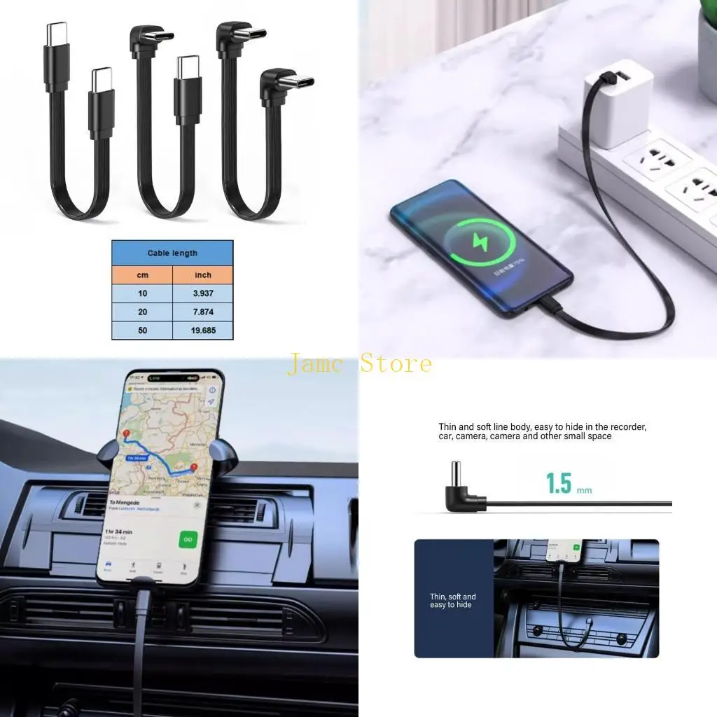 

LX0B мягкий силиконовый USB C Мужчина -мужской зарядный шнур 66W Power Delivery 480 Мбит / с быстро