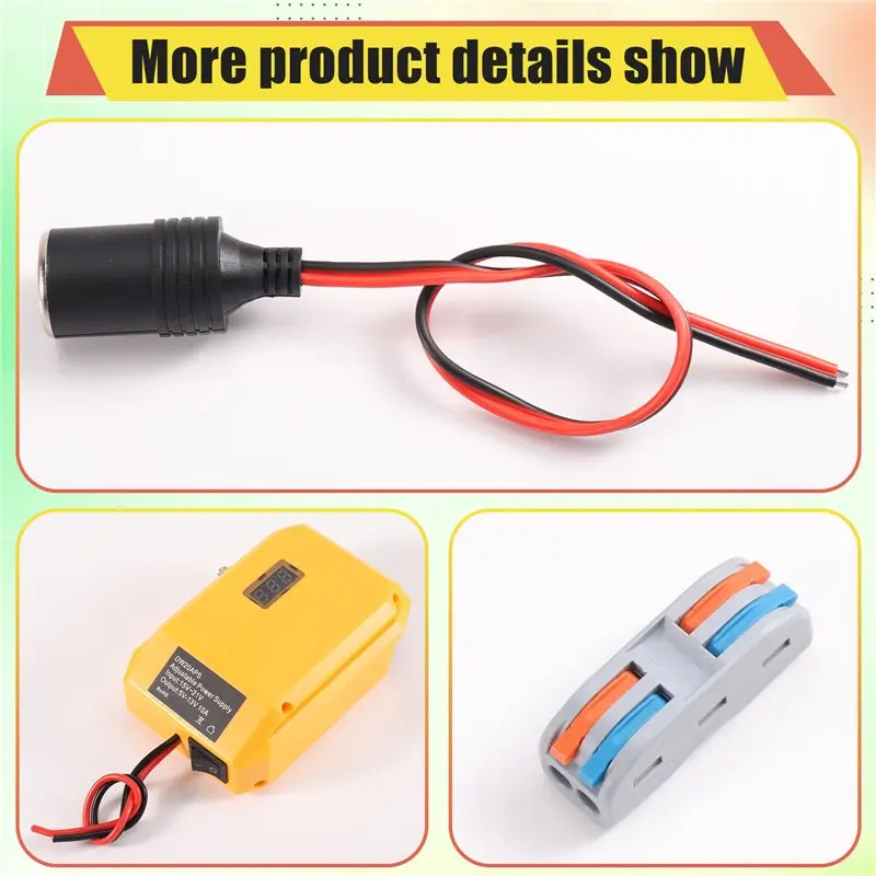 Buck Converter Regulator For 20V Battery To 5-13V Power Wheels Adapter Step Down Converter DC 12V
