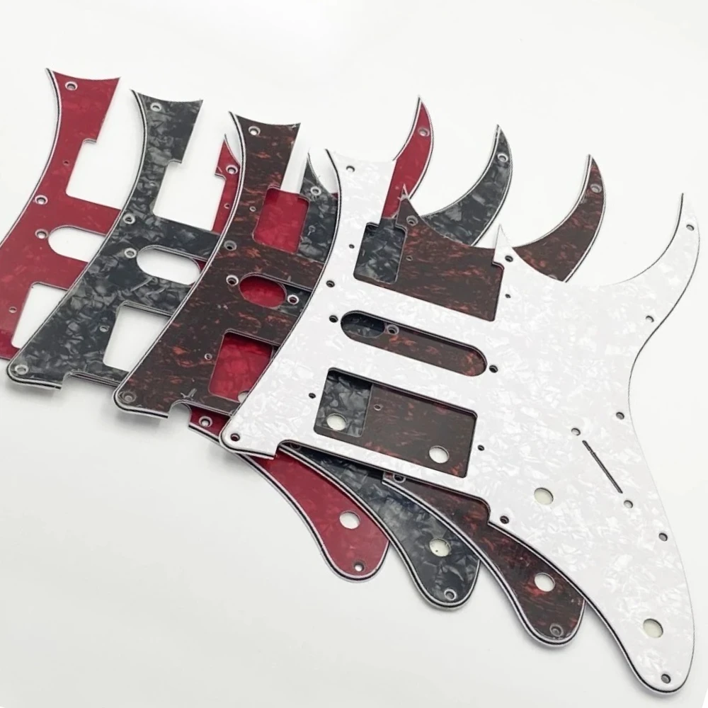 HSH Pearl Pickguard for Ibanez 7V Guitar, Front Protection Cover with Pearloid Finish