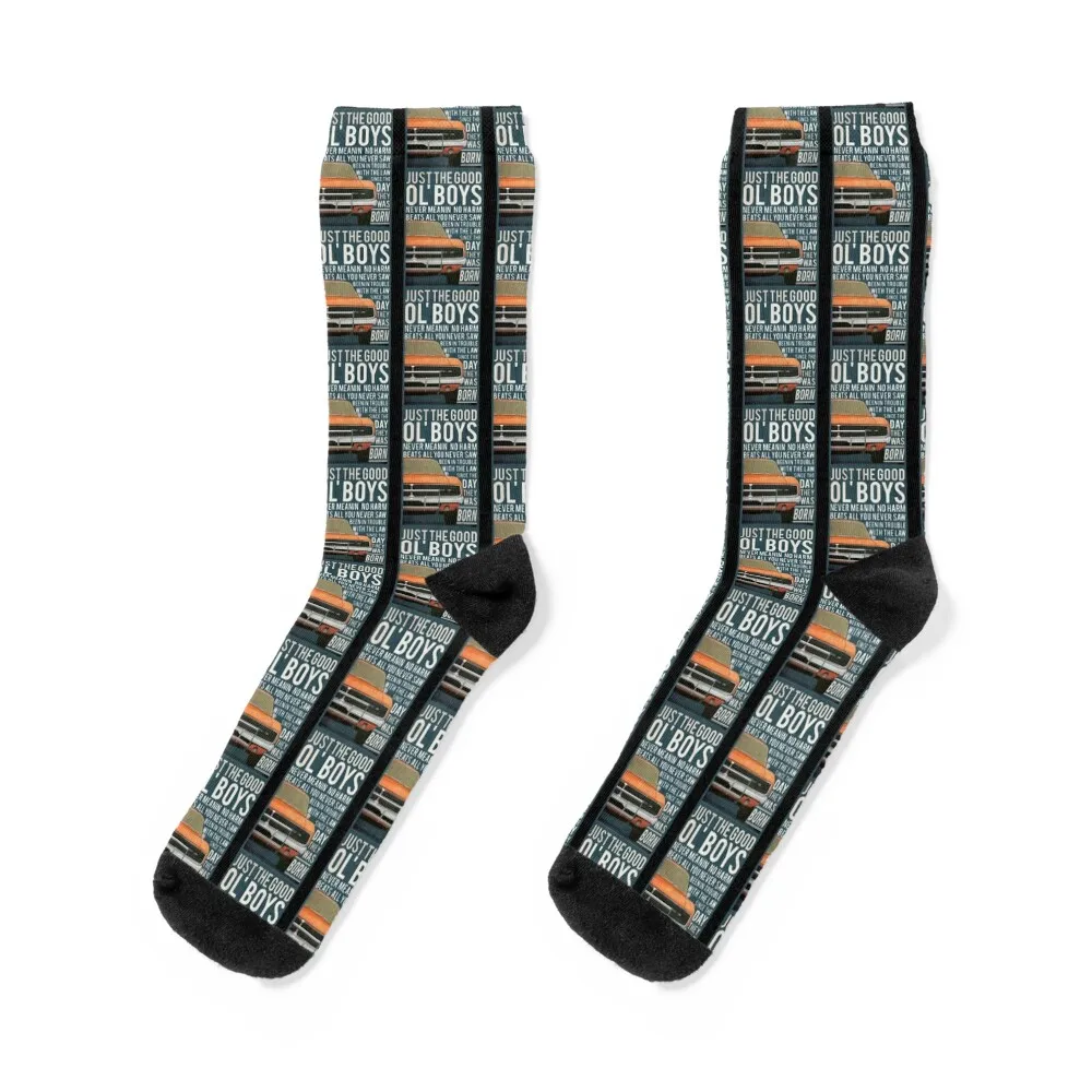 

Dukes Of Hazzard Vintage Design Socks warm winter floral custom christmass gift Luxury Woman Socks Men's