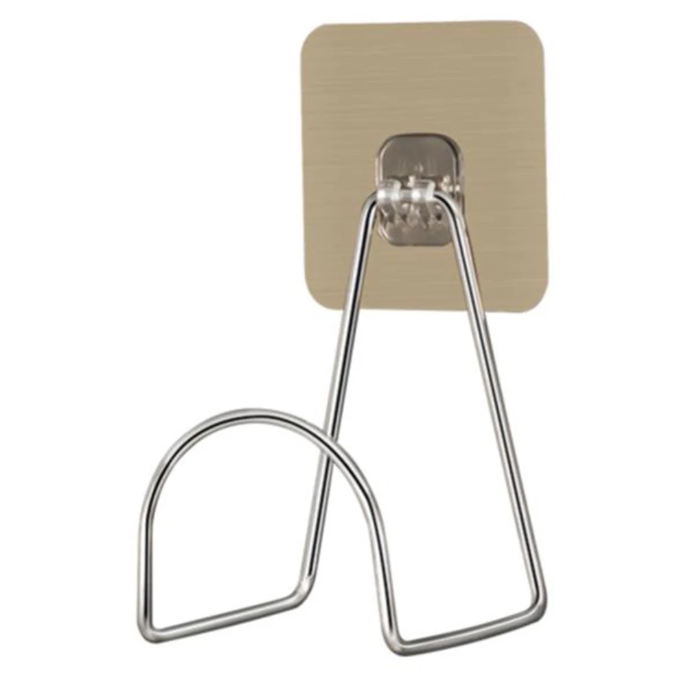 

Storage Rack Wall Mount Self-adhesive Hanger Motorcycle Hook Hanging Display Stand Wall Rack Stainless Steel