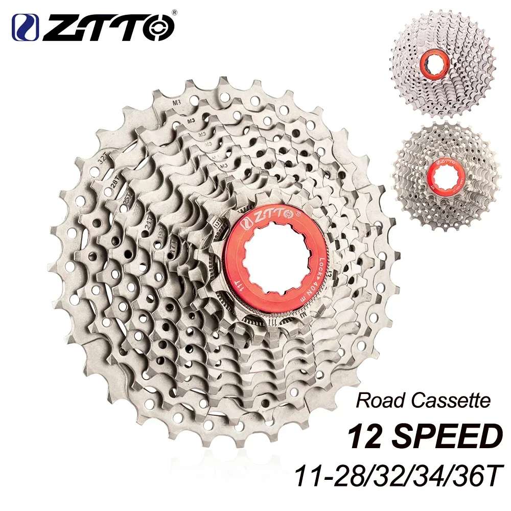 ZTTO Road Bike 12 Speed Freewheel 11-32T Bicycle Flywheel 12S 28T 12 Speed 11-34T 11-36T 12 Speed HG Cassette Sprocket 12V K7