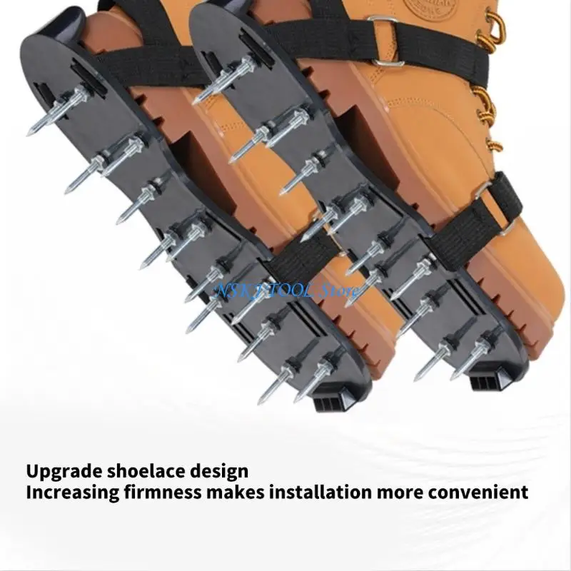 Zapatos con púas jardín ABS reforzado L8RC equipados con 13 zapatos duraderos con clavos 28MM