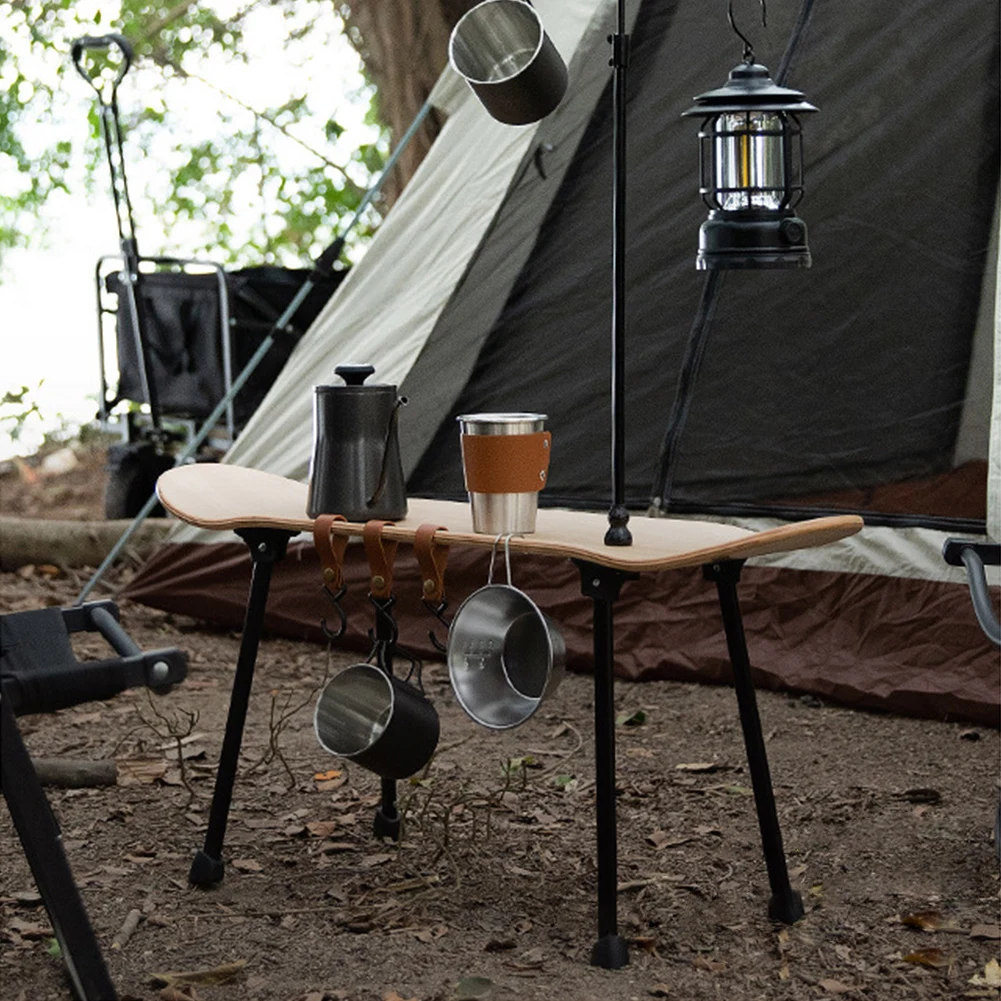 

4Pcs Camping Table Leg Camping Folding Legs Heavy Duty Foldable Table Leg with Screws Coffee Table Legs DIY Camping Equipment