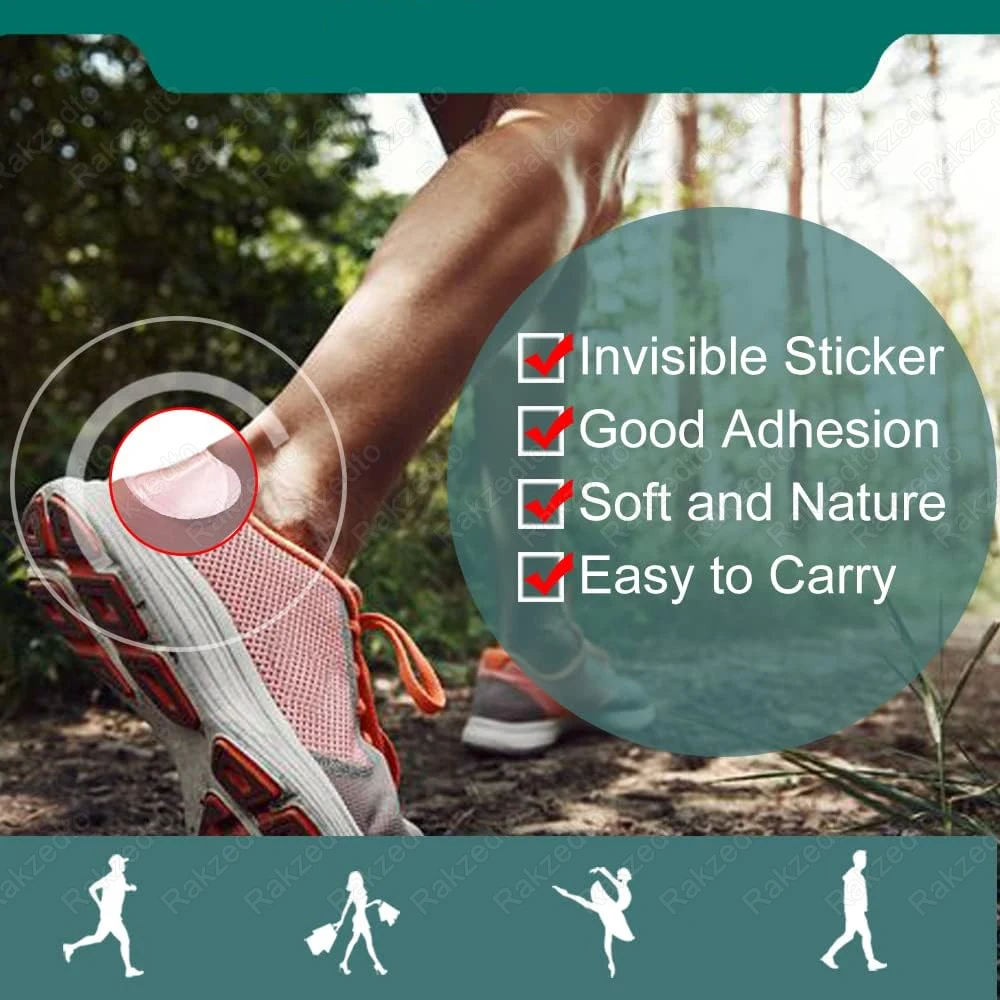 10pcs Gel Heel Protector Blister Patches Waterproof Adhesive Hydrocolloid Gel Bandages Shoe Heel Sticker Pain Relief Plaster