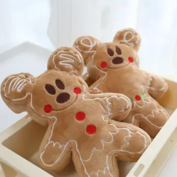 卡通薑餅人毛絨玩具,可愛米奇米妮餅乾毛絨玩具,填充餅乾娃娃吊墜,毛絨絨的房間裝飾,聖誕禮物 8 最佳銷售 米妮絨毛玩具 - №3