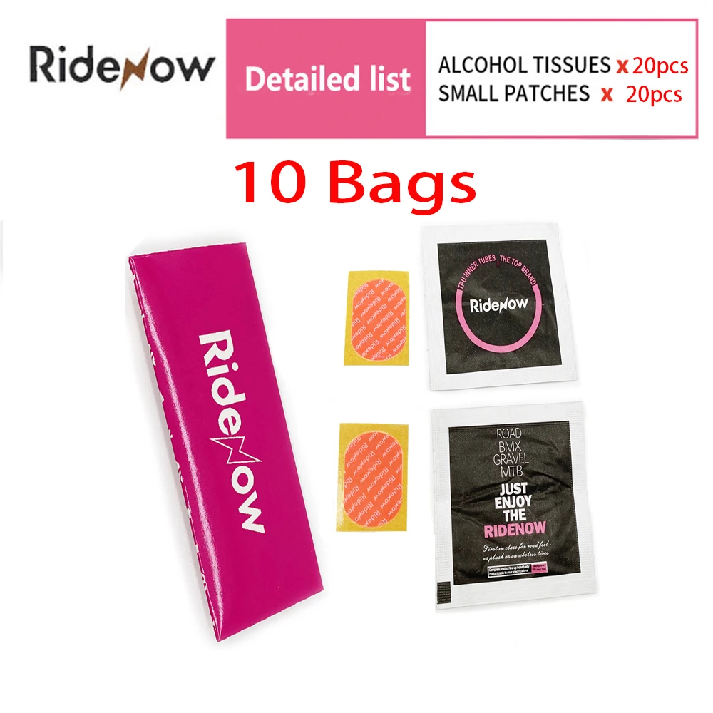 Ridenow Patch Kit Without GLUE for Ridenow Tubes Road Bicycle/Gravel Cycling Inner Tubes Ultralight Tire Super Light