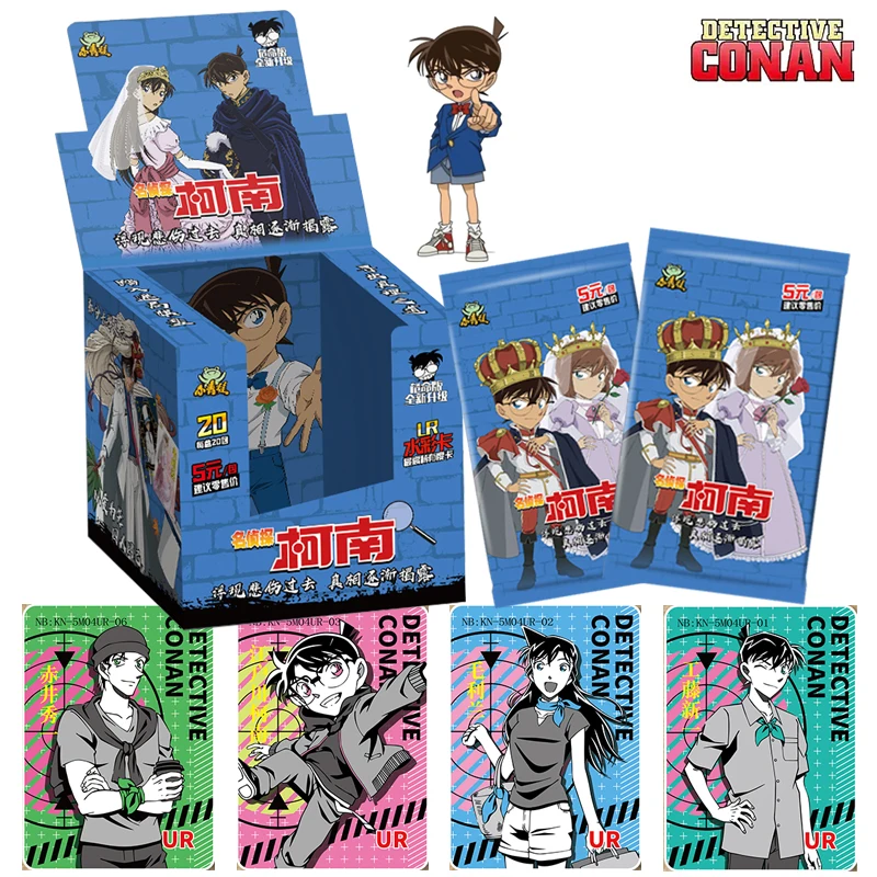 New Genuine Detective Conan Collection Cards Booster Box Anime Figures Rare Limited Edition LR XR Card for Children Xmas Gifts