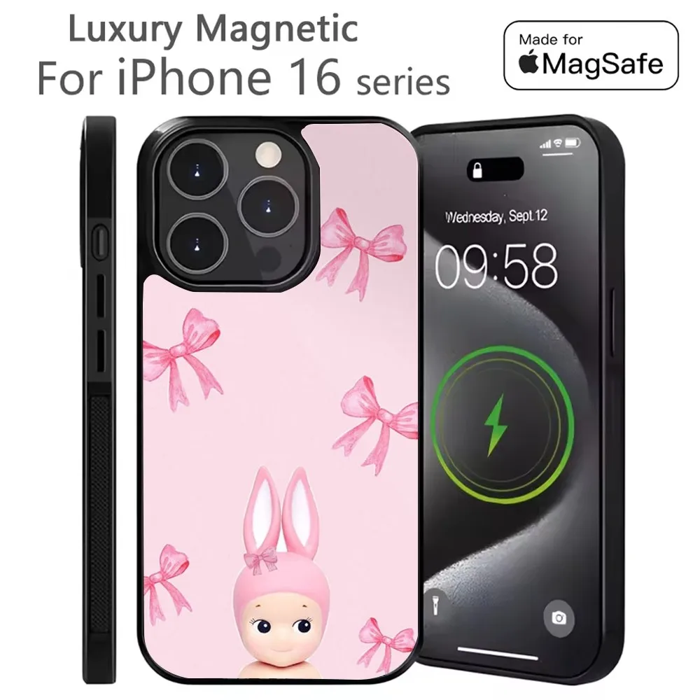 

Cute S-Sonny Angel Phone Case For iPhone 16,15,14,13,12,11,Plus,Pro,Max Mini Magsafe Magnetic Wireless Charging