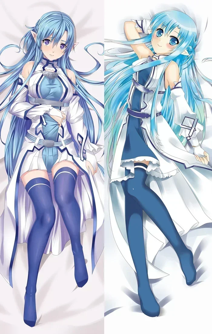 Sword Art Online Japanese Anime Kazuto Yuuki Asuna Ayano Keiko Asada Shino Dakimakura Pillow Cover Hugging Body Pillowcase