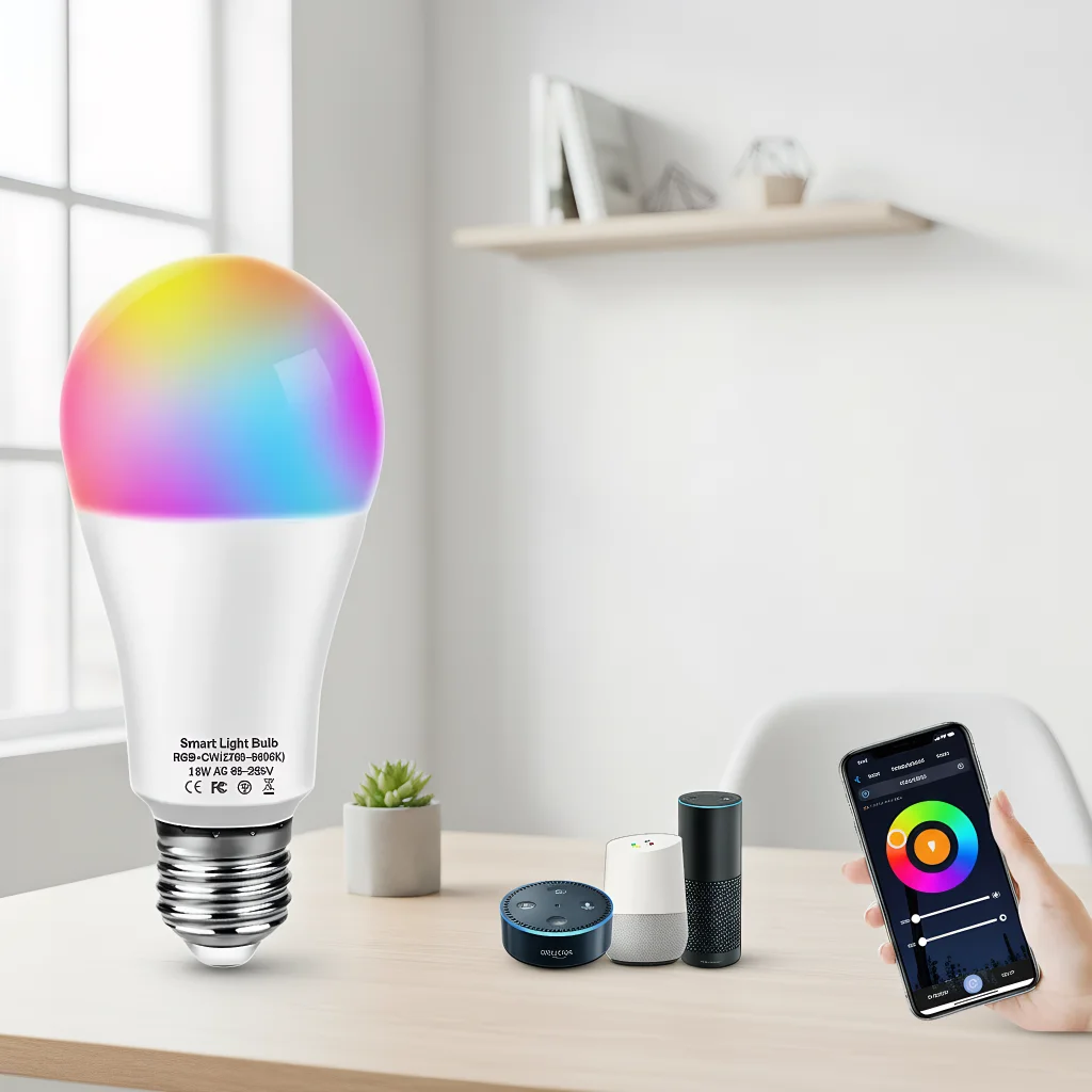 

Tuya Smart Light Bulb E27 16 Million Color RGB Alexa Google Dual Ecology APPVoice Dimming Bedroom Party Dual Scene