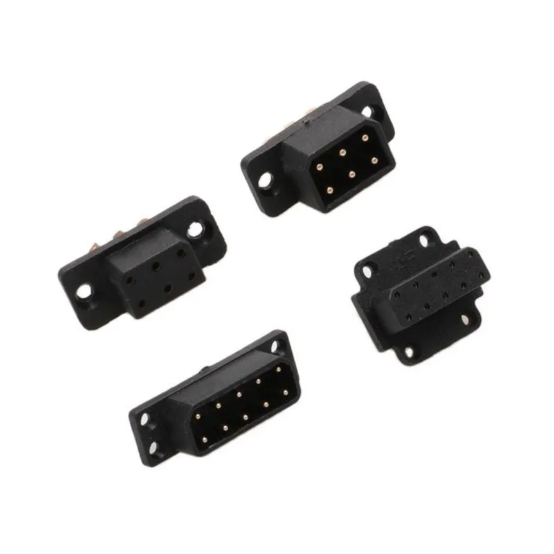 1Pair VTOL Servo Quick Release Connector Steering Gear 6/10Pins High Current Male Female Plug for RC Turbojet Aircraft DIY Parts