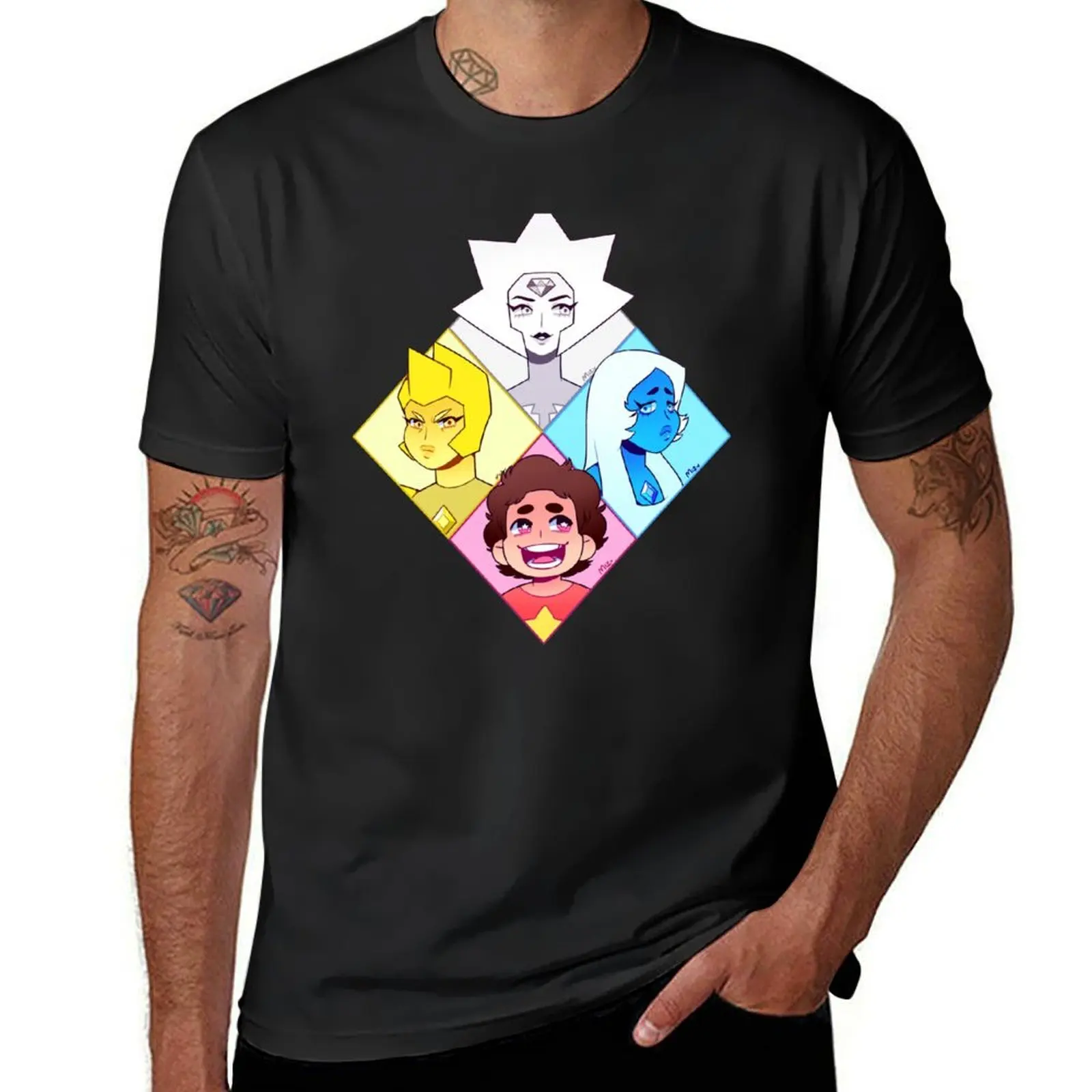 The diamonds and Steven T-Shirt customs tops blanks t shirts for men pack