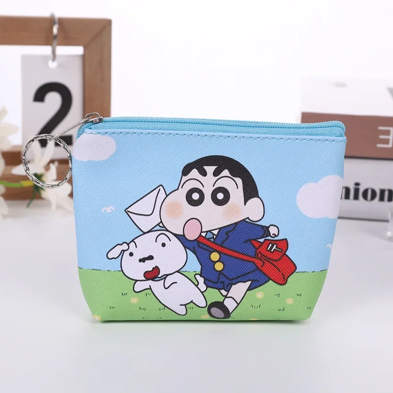 3 zufällig ausgewählte neue Crayon Shin-chan Cartoon-Taschen, Geldbörsen, einfache Brieftaschen für Männer und Frauen, Studenten, schnelle Lieferung – Detail 4