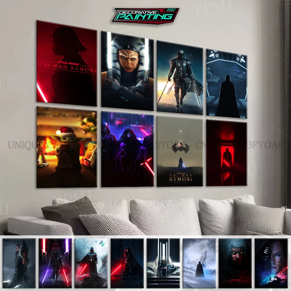 

Star Wars:Obi-Wan Kenobi Wall Art Canvas Posters Movie Home Decoration Pictures HD Printed Paintings Living Room No Framed Mural
