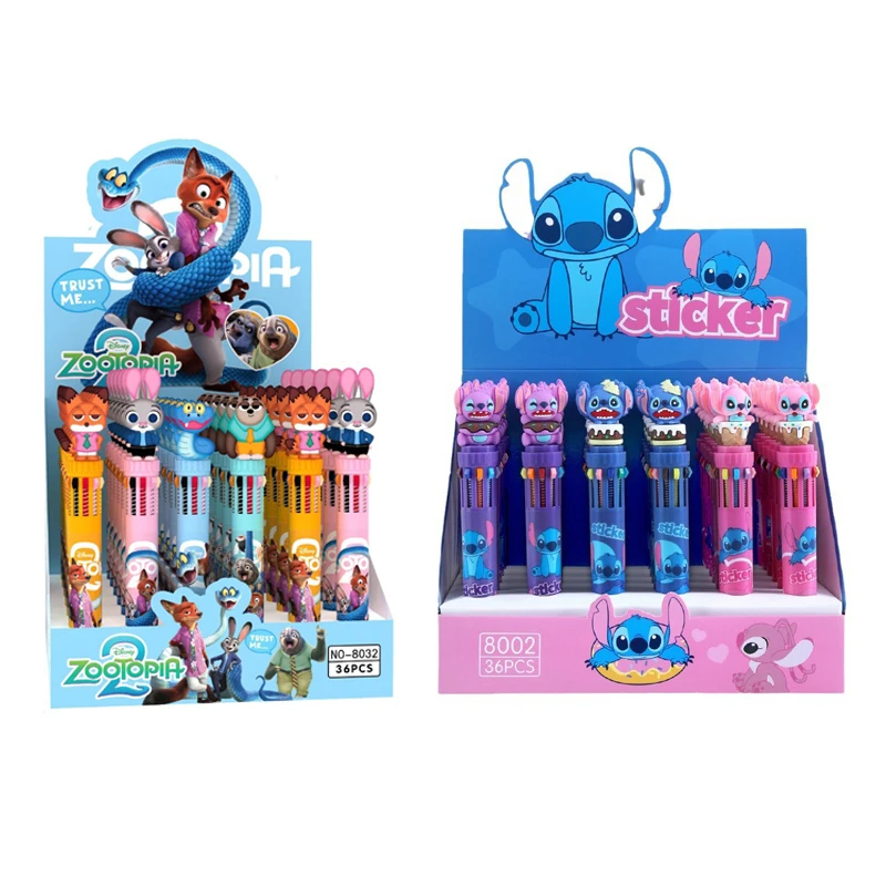4-6 teile/los Kawaii Disney Zootopia Capybara Cartoon10 farben Kugelschreiber Nette Presse Kugelschreiber Schule Büro Schriftlich Versorgung