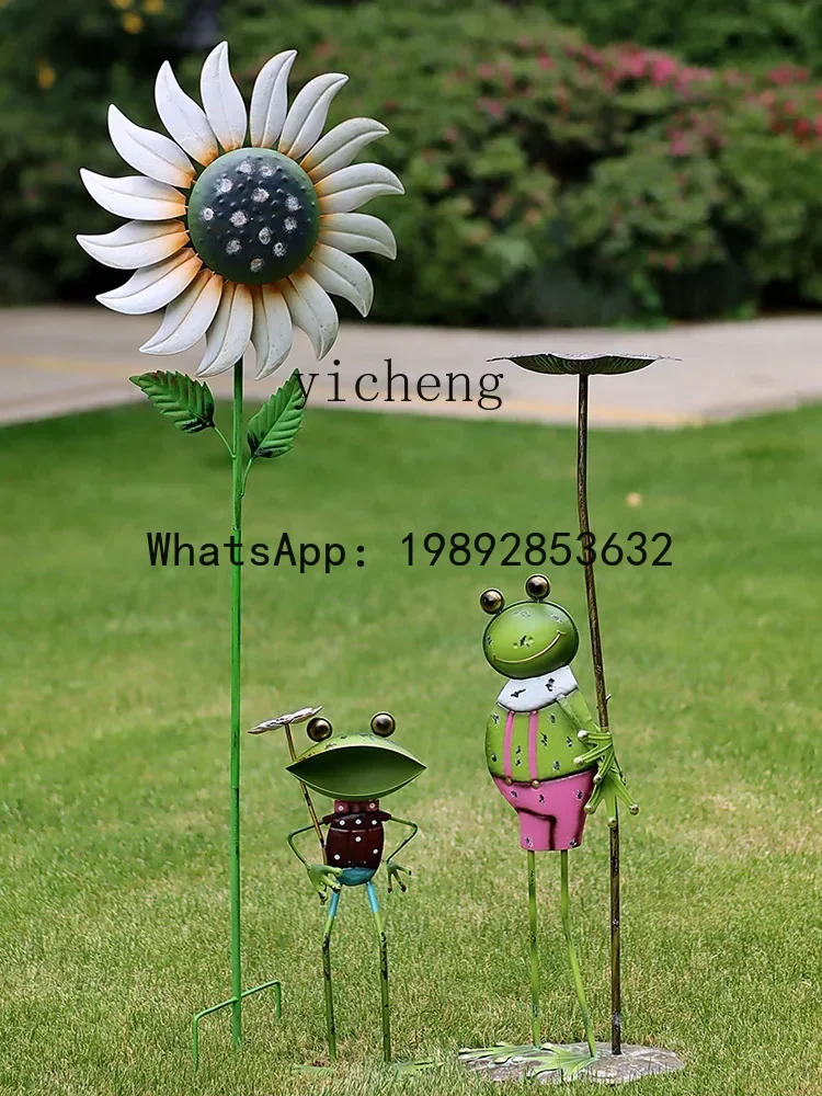 LYY Iron Flower Balcony Yard Layout Windmill Outdoor Kindergarten B & B Landscaping Decoration Decoration