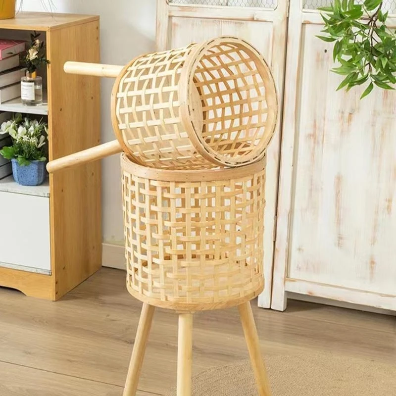 Unique Large Capacity Home Woven Plant Basket Accessory for Creating Relaxing Environment Balcony Gardening Enthusiasts C5AD