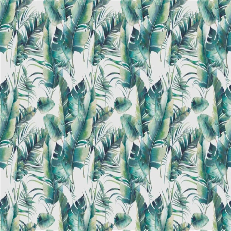 Custom Wallpaper for Wall Painting Living Room Tropical rainforest plants flowers wall papers Home Decor TV background Stickers