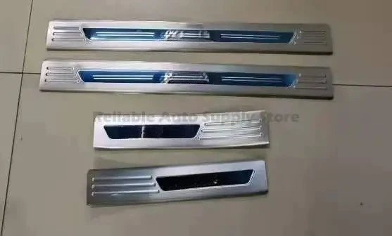 

For MG5 4PCS Door Sill Scuff Plates Elegant Welcome LED Illuminated Step Trim Durable Anti Slip Car Interior Protection