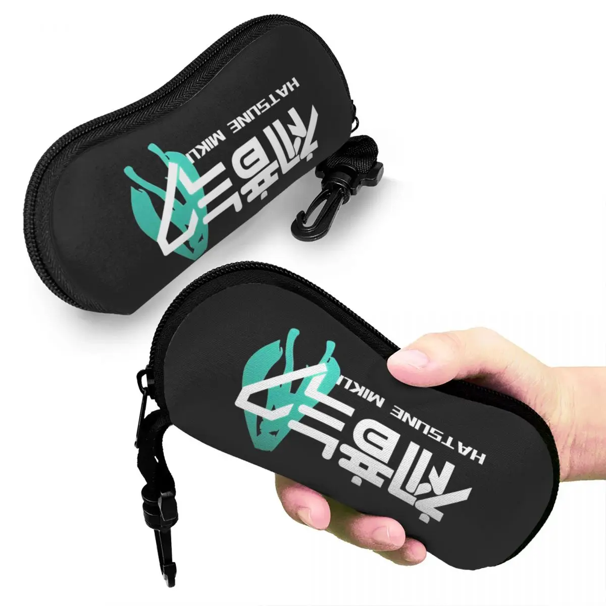 Miku Virtual Idol Japanese Anime Fans Glasses Case Men Women Printing Box H-HATSUNE Eyeglasses Box Small Glasses Box