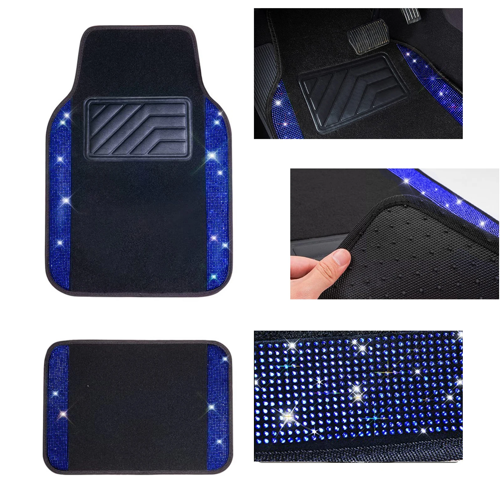 Car Floor Mats Blue For Chrysler 200 300 Pacifica Pt Cruiser Sebring Fifth Avenue Aspen 5Seat Concorde Crossfire Car Carpet