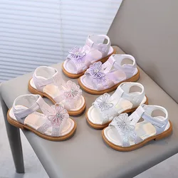 Viola rosa bianco scarpe per bambini ragazze scarpe da principessa moda sandali per ragazze Designer per bambini scarpe singole estate nuovi sandali per ragazze