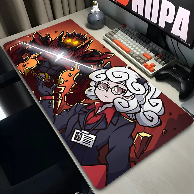 Mouse Pad PC Non Slip Rubber Cute Mousepad Laptop Gamer Cabinet H-helltaker Keyboard Pad Office Computer Gaming Desk Mouse Mat