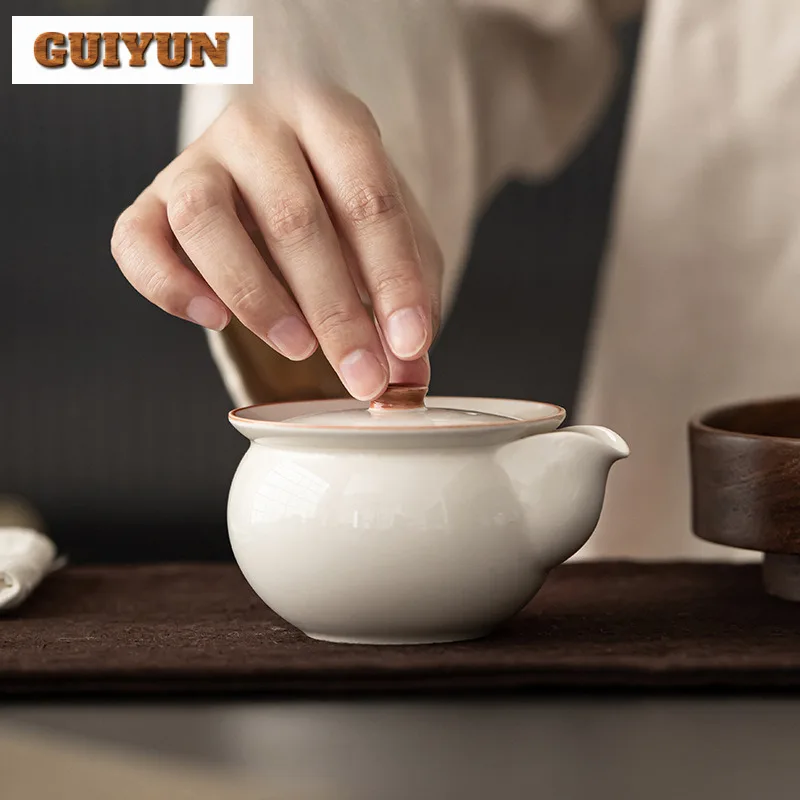 185 مللي الرماد النباتي يده إبريق الشاي المساعد على التحلل الشاي القديم وعاء صنع الشاي غلاية مع مصفاة طقم شاي صيني مجموعة الملحقات