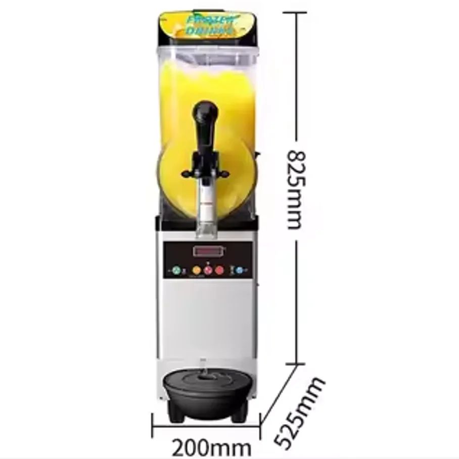 

Commercial 500W Power Electric Heat Source Slush Machine Single Door Design High Fruit Juice Frutina 1 2 3 Tank 220volts Voltage