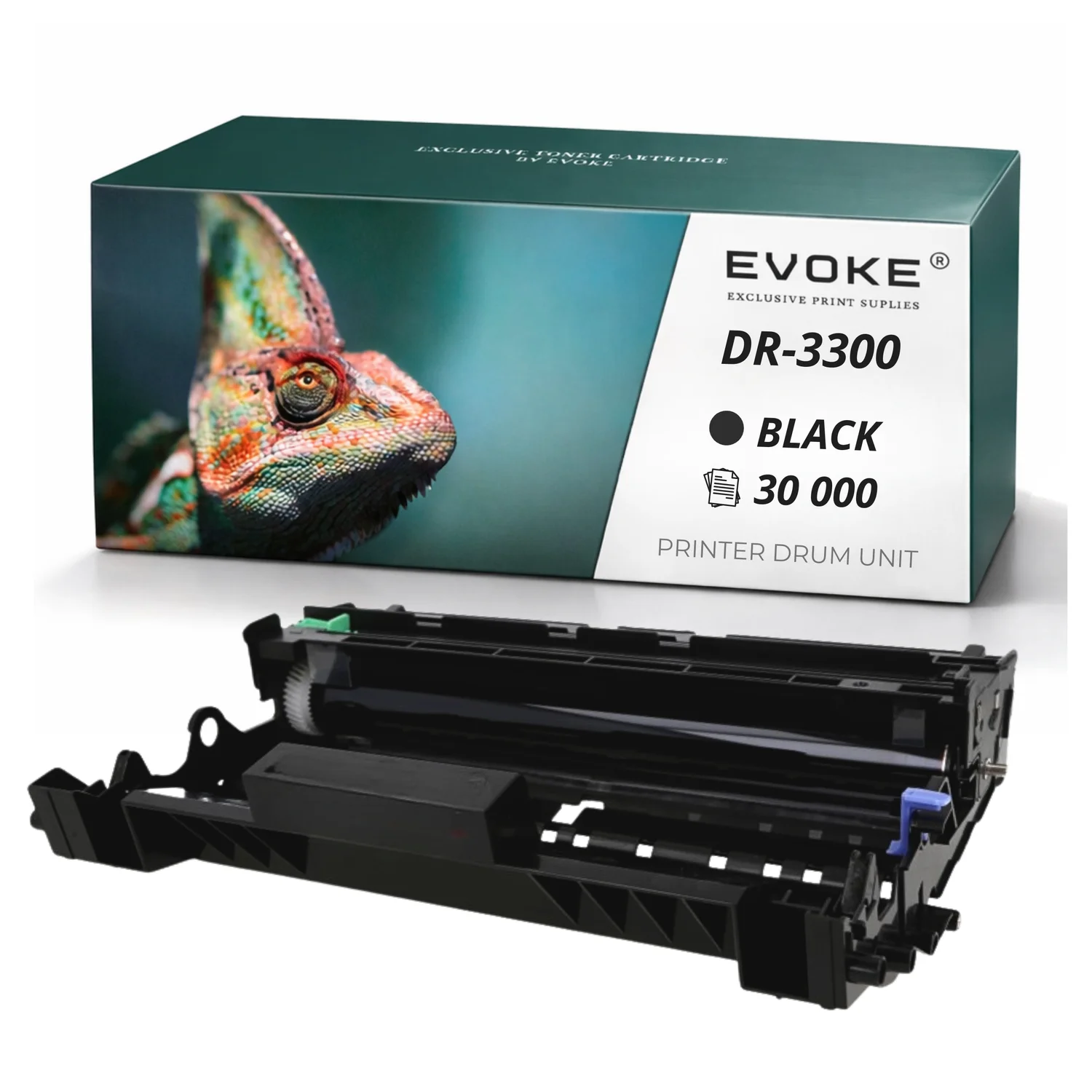 Evoke Compatibele Trommel voor Brother Dr3300 Dr-3300 Zwart 30000 Pagina's Dcp-8110Dn Dcp-8250Dn Hl-5440D Hl-5450Dnt