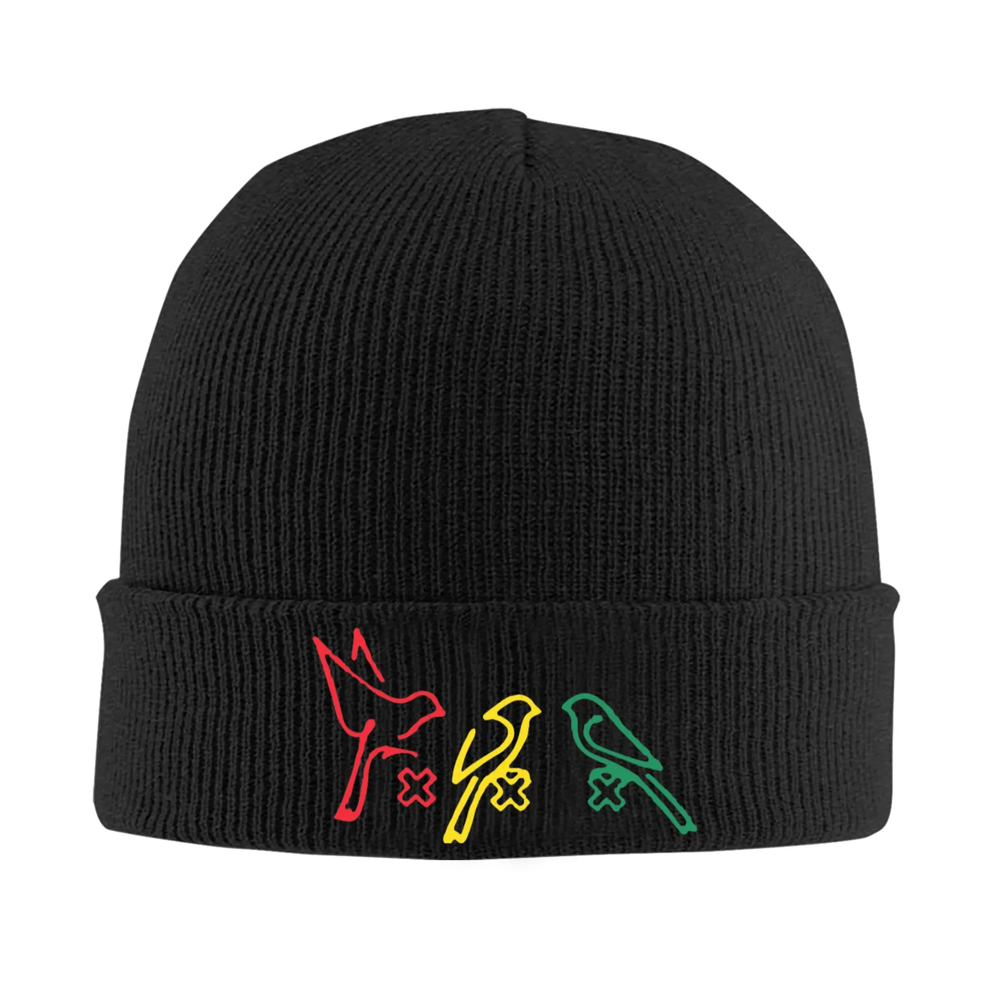 A-Ajaxed Bob Marley Skullies Beanies Caps Winter Warm Knitted Hat Women Men Street Adult 3 Little Birds Bonnet Hats Ski Cap