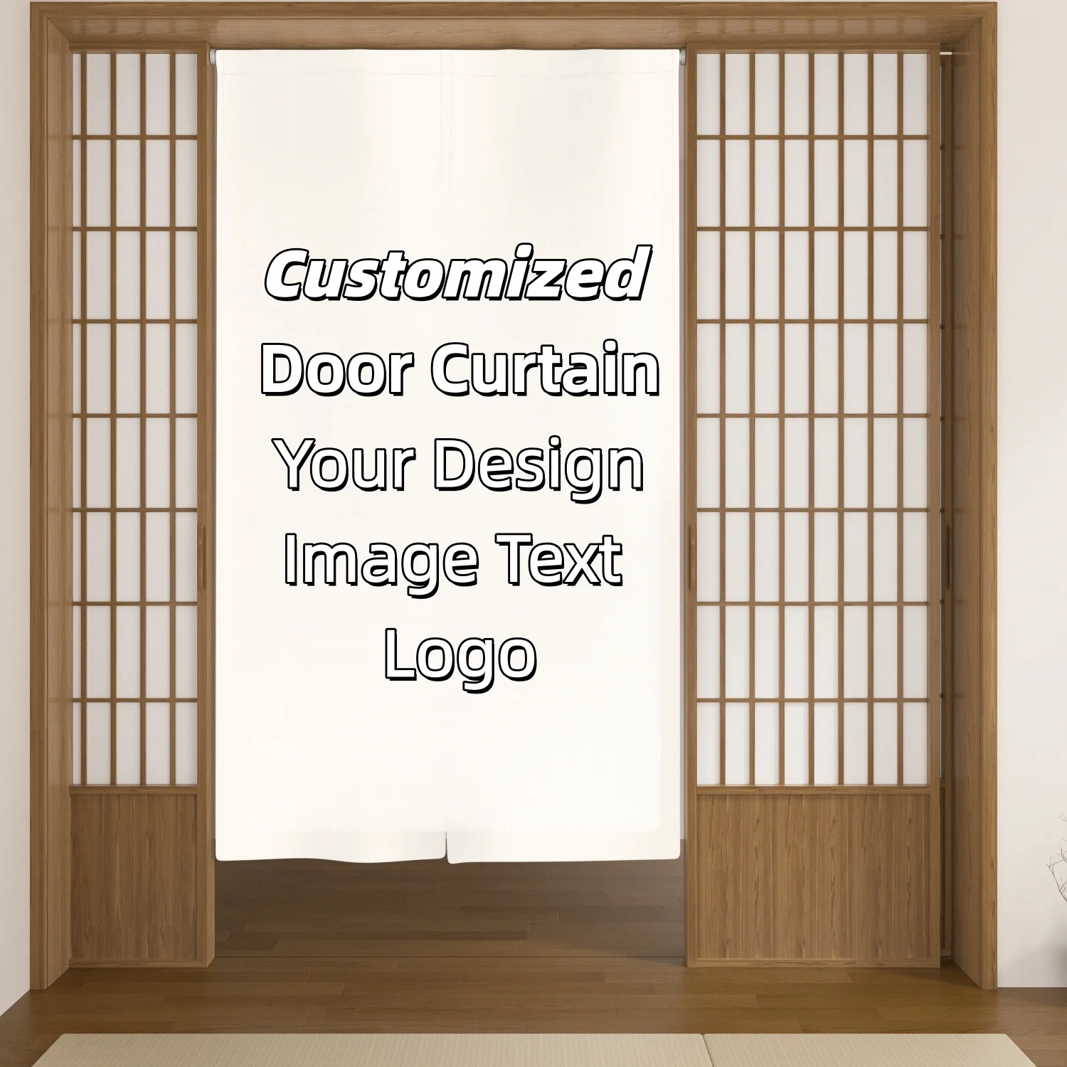 Interior Design Youtube - Personalized Door Curtain Custom Design Print