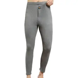 Men Long Johns Thermal Skin-Friendly Underwear Winter Warm Long Pants Slim Fit High Elastic Comfortable Warm Fleece Legging