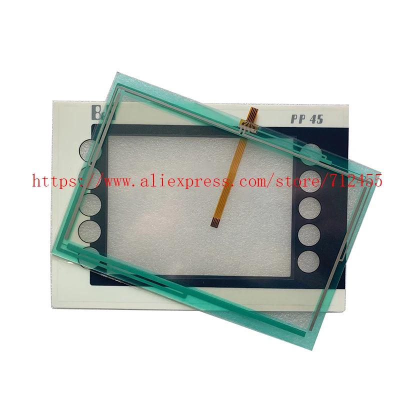 

Touch Screen Panel Glass for B&R Power Panel PP45 4PP045.0571-062 4PP045.0571.062 4PP045-0571-062 with Overlay (Protective Film)