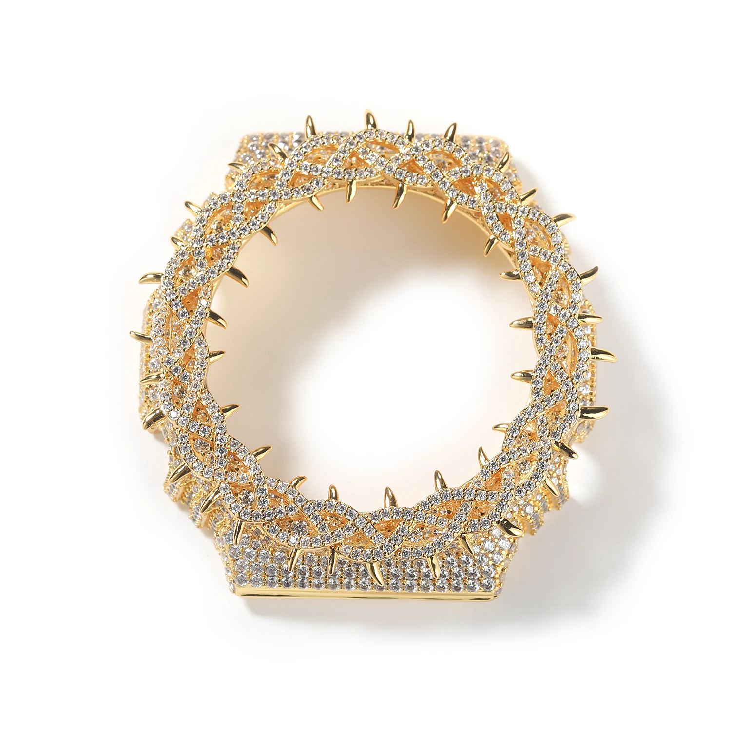 TBTK HipHop Iced Out Moissanite Uhrenlünette für GA2100 DW6900 GA110 Luxus Bling Uhren-Ersatzrahmen Zubehör – Detail 21