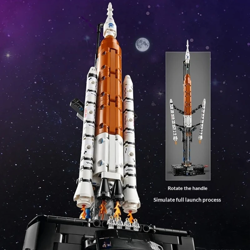 

632PCS High Tech Artemis Space Launch System Rocket Building Blocks Assemble Bricks Toy Gift For Children Kids