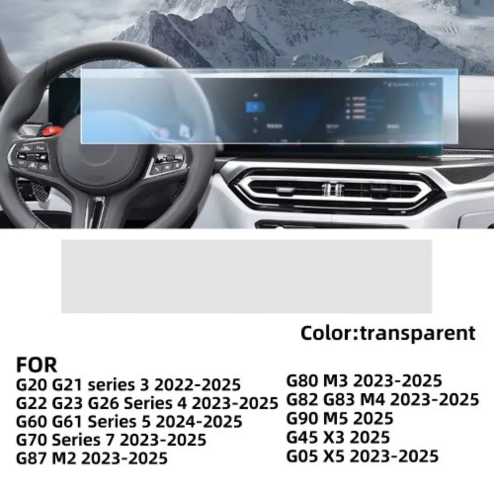 Film protecteur anti-rayures en TPU pour l'intérieur de la voiture, pour BMW 3/7/M2/M5/X3/X5 23-25, autocollants transparents anti-déchirure, accessoires