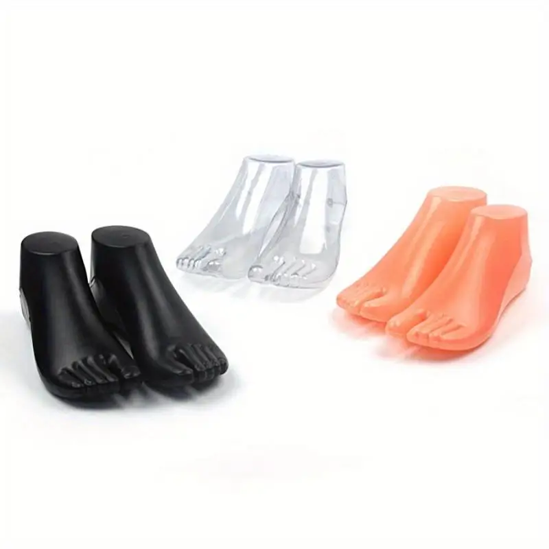 1Pair of Soled Shoe Foot Model Finger by Finger Thickened Sock Display Stand