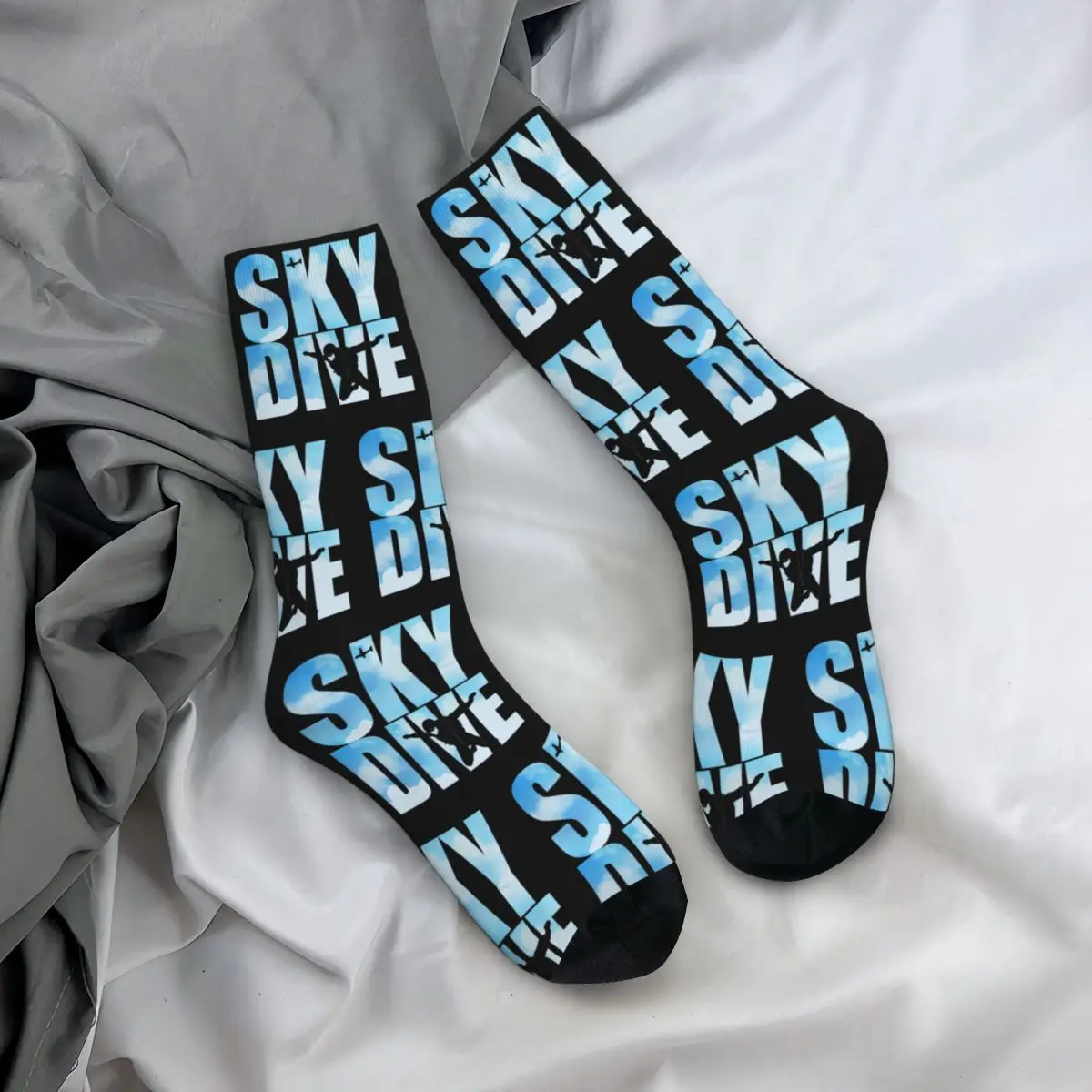 Skydiving Gifts For Skydivers Parachuting Extreme Sports Merch Socks Non-slip High Quality Middle Tube Sock Soft for Unisex Gift