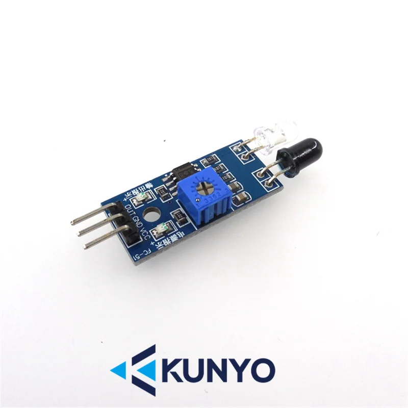 Intelligent car robot diffuse reflection obstacle avoidance sensor module infrared photoelectric switch